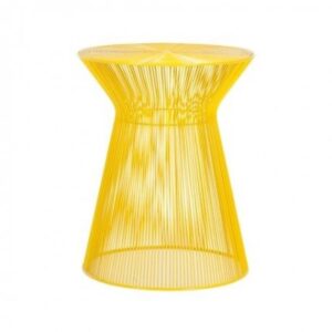 ET-CASUAL-062 | YELLOW WIRE ROUND ACCENT TABLE