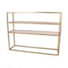 BAR-034 | 6' 6" BAR BACK GOLD FRAME WITH PLEXI
