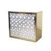 BAR-046 | 4FT GEO BUBBLE BAR GOLD FRAME WHITE PLEXI