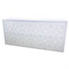 BAR-059 | 8FT GEO FLOWER BAR WHITE FRAME WHITE PLEXI