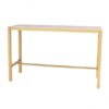 COMM-012 | SEAMLESS 30" COMMUNAL TABLE GOLD FRAME WITH PLEXI TOP