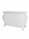 BAR-POLART-015 | WHITE ORNATE TUFTED BAR