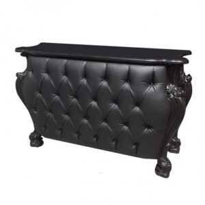 BAR-POLART-016 | BLACK ORNATE TUFTED BAR