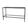 COMM-009 | SKINNY COMMUNAL TABLE BLACK FRAME WITH PLEXI TOP