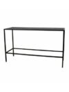 COMM-009 | SKINNY COMMUNAL TABLE BLACK FRAME WITH PLEXI TOP