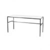 CASUAL-037 | 5FT CHROME FRAME TABLE WITH PLEXI TOP