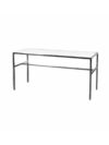 CASUAL-037 | 5FT CHROME FRAME TABLE WITH PLEXI TOP