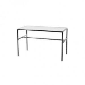 CASUAL-038 | 4FT CHROME FRAME TABLE WITH PLEXI TOP
