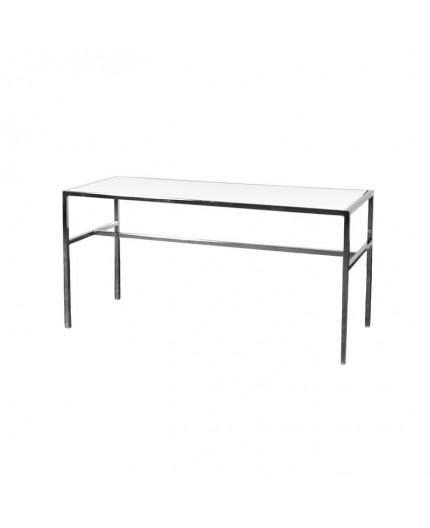 CASUAL-039 | 6FT CHROME FRAME TABLE WITH PLEXI
