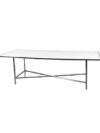 CASUAL-040 | 8FT CHROME FRAME DINING TABLE WITH PLEXI TOP