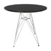 CASUAL-089 | ROUND EIFFEL TABLE BLACK TOP METAL LEGS