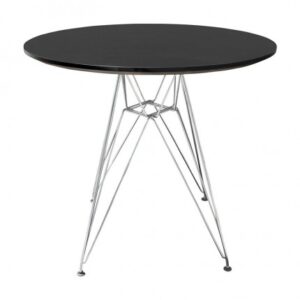CASUAL-089 | ROUND EIFFEL TABLE BLACK TOP METAL LEGS