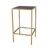 CRU-033 | SQ. GOLD FRAME CRUISER TABLE WITH PLEXI TOP
