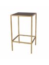 CRU-033 | SQ. GOLD FRAME CRUISER TABLE WITH PLEXI TOP
