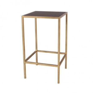CRU-033 | SQ. GOLD FRAME CRUISER TABLE WITH PLEXI TOP