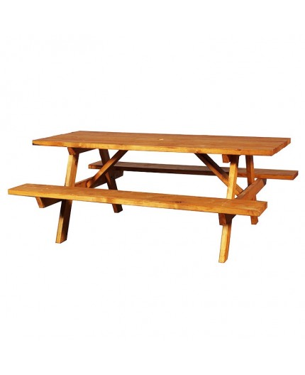 MISC-CASUAL-300 | NATURAL WOOD PICNIC TABLE