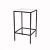 CRU-005 | SQ. BLACK FRAME CRUISER TABLE WITH PLEXI TOP
