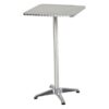 CRU-009 | SQ. BRUSHED ALUMINUM CRUISER TABLE