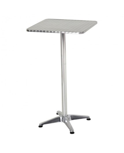 CRU-009 | SQ. BRUSHED ALUMINUM CRUISER TABLE