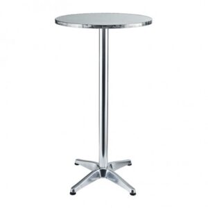 CRU-010 | ROUND BRUSHED ALUMINUM CRUISER TABLE