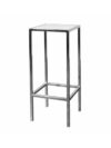 CRU-014 | 18" SQ. CHROME FRAME CRUISER TABLE WITH PLEXI