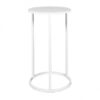 CRU-021 | ROUND WHITE FRAME CRUISER TABLE WITH PLEXI TOP