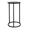 CRU-022 | ROUND BLACK FRAME CRUISER TABLE WITH PLEXI TOP