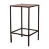 CRU-026 | SQ. BROWN FRAME CRUISER WITH TABLE WITH PLEXI TOP