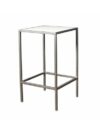 CRU-031 | SQ. SANTEX SILVER FRAME CRUISER TABLE WITH PLEXI TOP