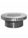 CT-039 | ROUND BRUSHED INFINITI COFFEE TABLE CLEAR GLASS TOP
