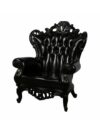 SS-POLART-001 | BAROQUE RESIN BLACK CHAIR