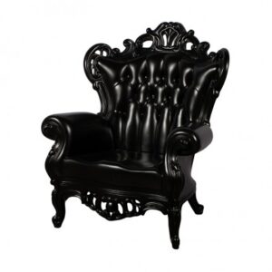 SS-POLART-001 | BAROQUE RESIN BLACK CHAIR