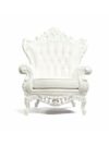 SS-POLART-002 | BAROQUE WHITE LEATHER CHAIR