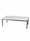 CT-019 | RECTANGULAR CHROME FRAME COFFEE TABLE WHITE LAMINATE TOP