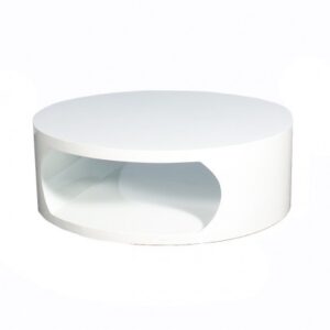 CT-036 | LARGE WYNN ROUND COFFEE TABLE WHITE