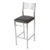 BS-020 | WIREBACK BARSTOOL CHROME FRAME BLACK SEAT