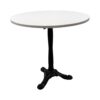 CASUAL-115 | MARSEILLE CAFÉ TABLE BLACK BASE WITH WHITE TOP