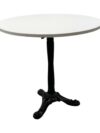 CASUAL-115 | MARSEILLE CAFÉ TABLE BLACK BASE WITH WHITE TOP
