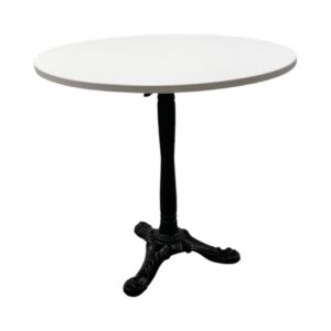 CASUAL-115 | MARSEILLE CAFÉ TABLE BLACK BASE WITH WHITE TOP