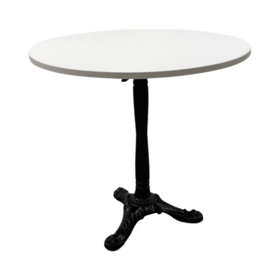 CASUAL-115 | MARSEILLE CAFÉ TABLE BLACK BASE WITH WHITE TOP