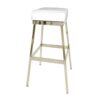BS-048 | BH ELEGANCE BAR STOOL GOLD FRAME WHITE SEAT
