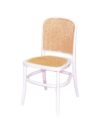 CH-098 | NAPA DINING CHAIR WHITE FRAME WITH NATURAL CANE SEAT & BACK