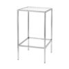 CRU-003 | SQ. CHROME CRUISER TABLE WITH PLEXI TOP