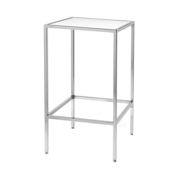 CRU-003 | SQ. CHROME CRUISER TABLE WITH PLEXI TOP