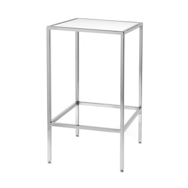 CRU-003 | SQ. CHROME CRUISER TABLE WITH PLEXI TOP