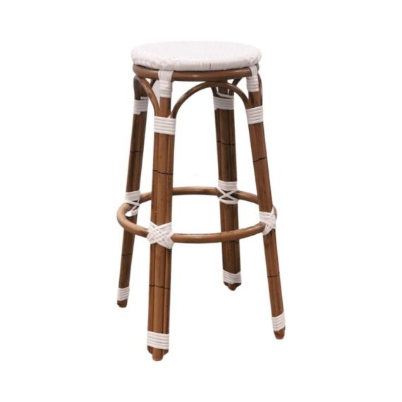 BS-110 | MARSEILLE BARSTOOL WHITE