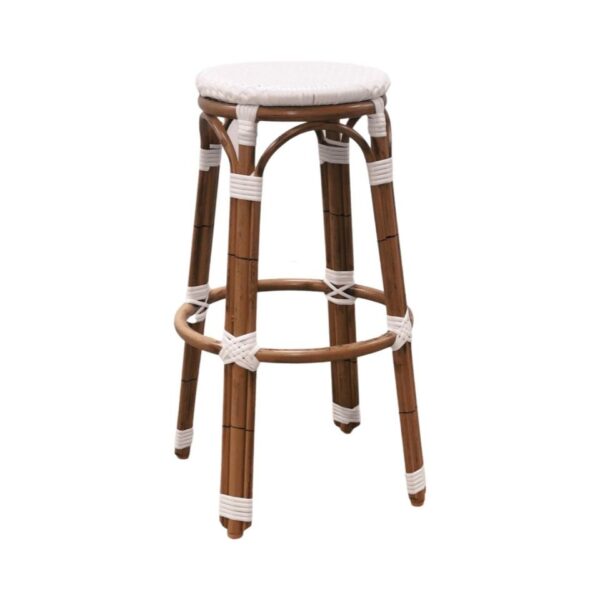 BS-110 | MARSEILLE BARSTOOL WHITE