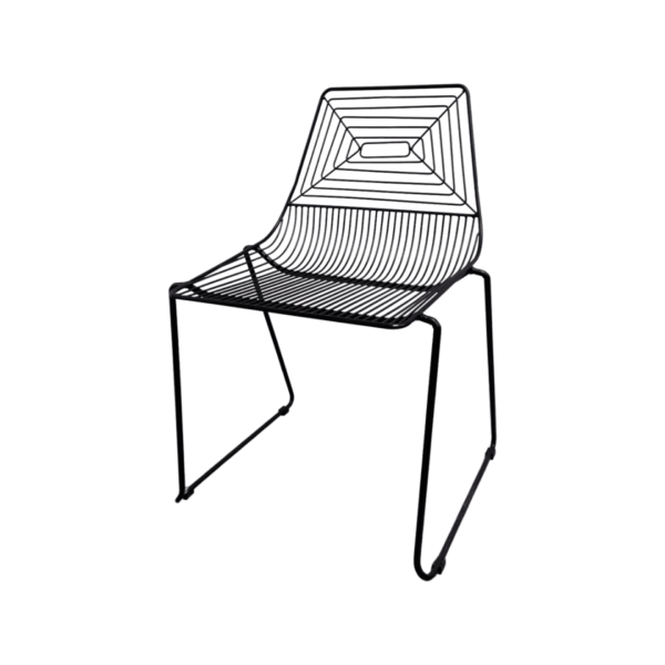 CH-103 | MAZE WIRE CHAIR BLACK