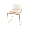 CH-104 | MAZE WIRE CHAIR GOLD