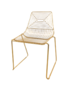 CH-104 | MAZE WIRE CHAIR GOLD